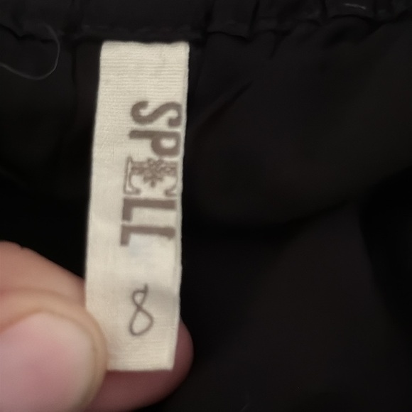 Spell Black Mazzy Sequin Star Mini Skirt Boho Festival Summer Love Hippie Size 8 - Picture 12 of 12